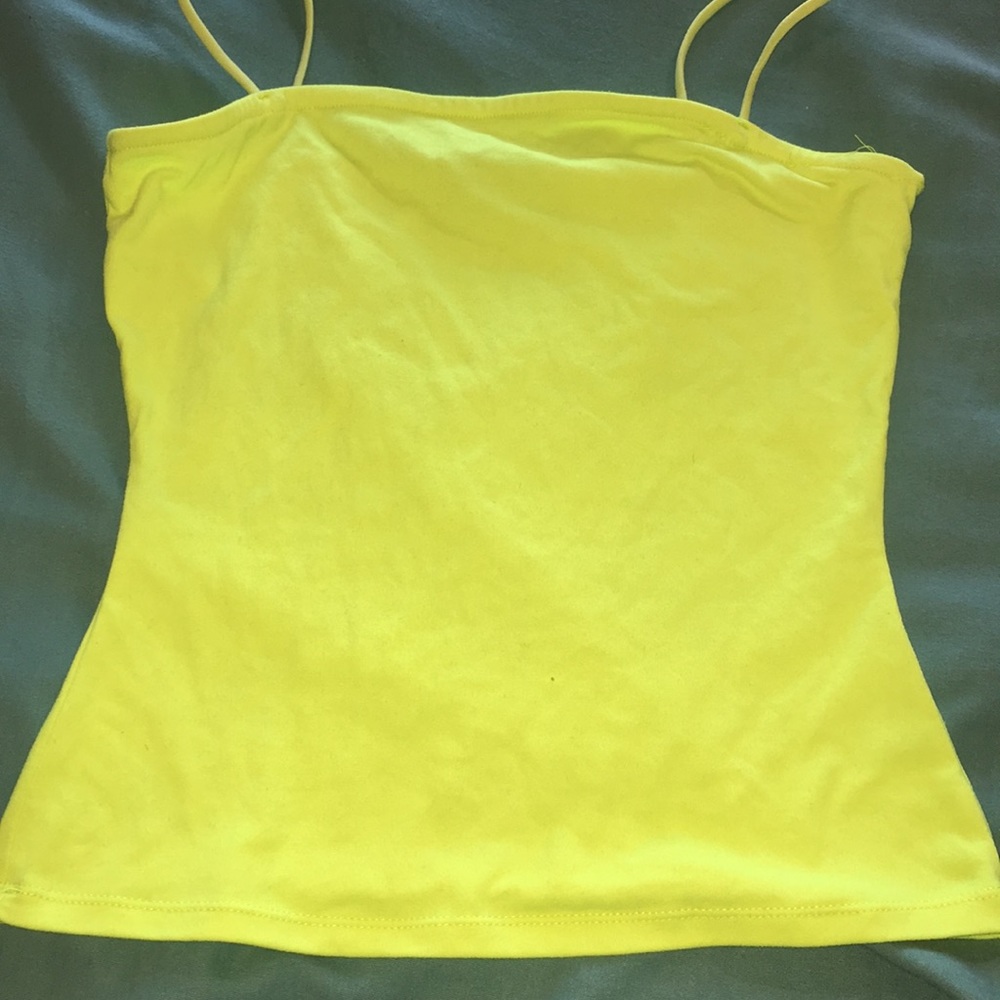 neon yellow crop top